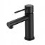 Grifo lavabo monomando Milos Stick negro mate de Imex